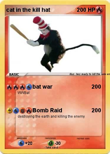 Pokemon cat in the kill hat