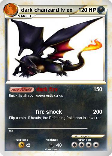 Pokemon dark charizard lv ex