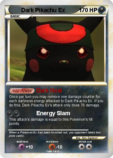 Pokemon Dark Pikachu Ex