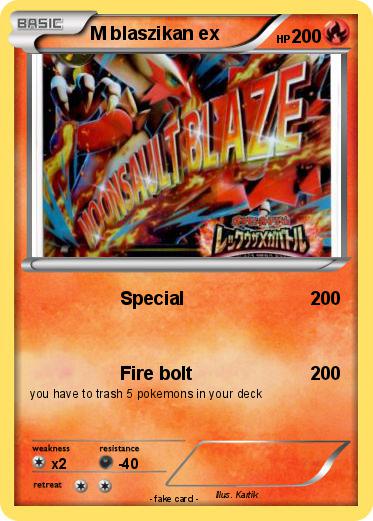 Pokemon M blaszikan ex