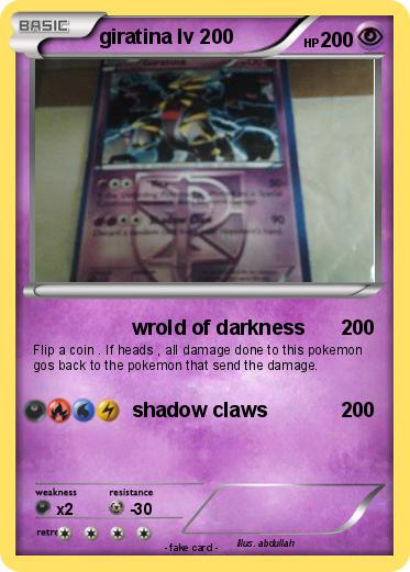 Pokemon giratina lv 200