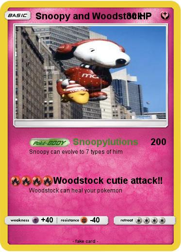 Pokemon Snoopy and Woodstock