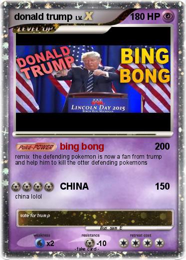 Pokemon donald trump