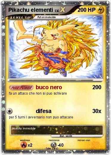 Pokemon Pikachu elementi