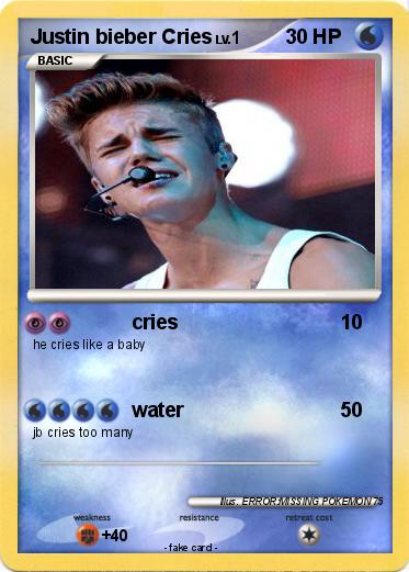 Pokemon Justin bieber Cries
