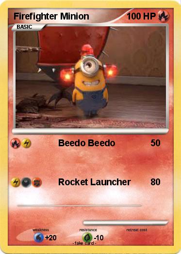 Pokemon Firefighter Minion