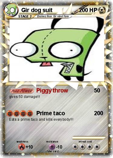 Pokemon Gir dog suit