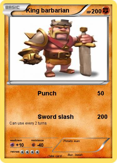 Pokemon King barbarian