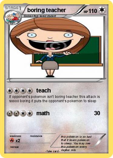 Pokemon boring teacher