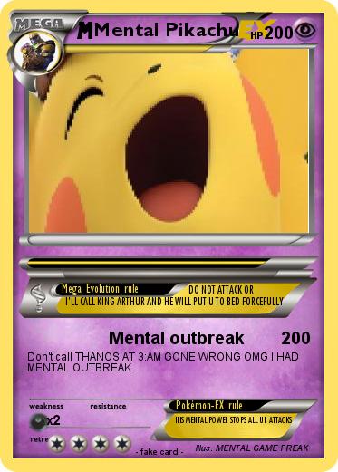 Pokemon Mental Pikachu