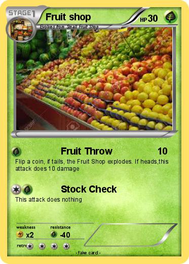 Pokemon Fruit shop