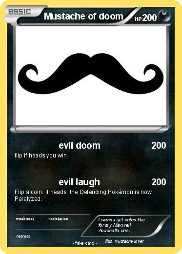 Pokemon Mustache of doom