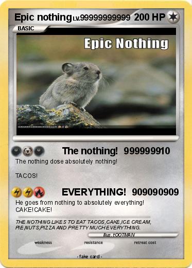 Pokemon Epic nothing