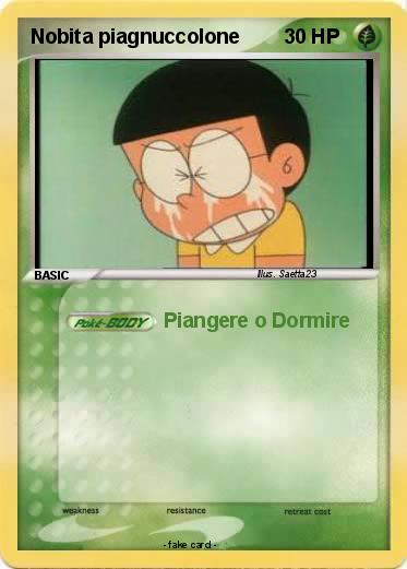 Pokemon Nobita piagnuccolone