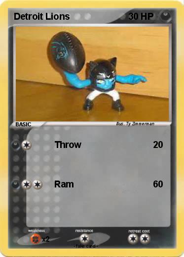 Pokemon Detroit Lions