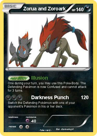 Pokemon Zorua and Zoroark