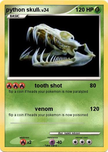 Pokemon python skull
