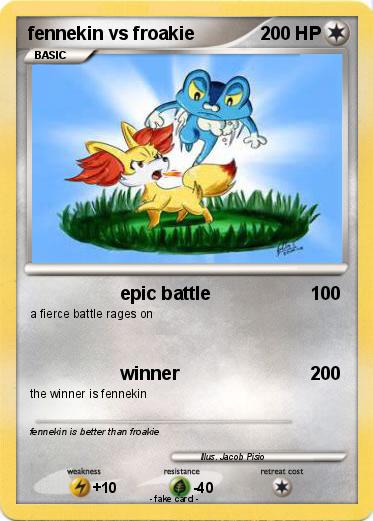 Pokemon fennekin vs froakie