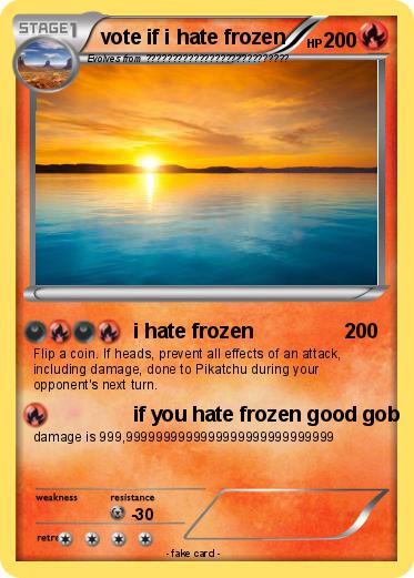 Pokemon vote if i hate frozen