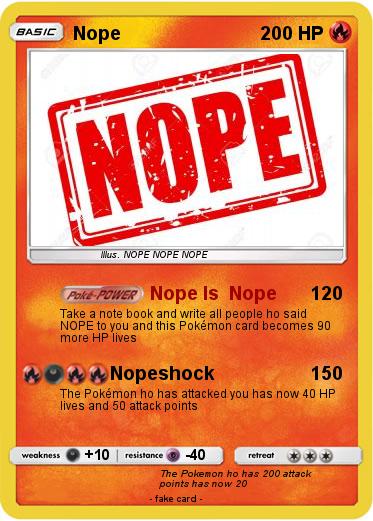Pokemon Nope