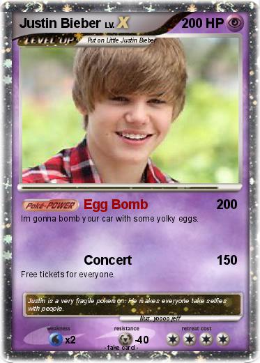 Pokemon Justin Bieber