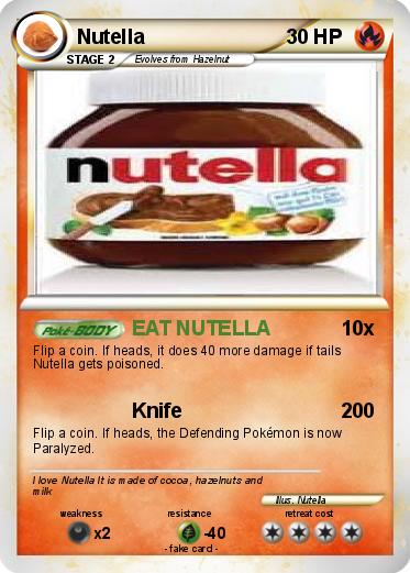 Pokemon Nutella