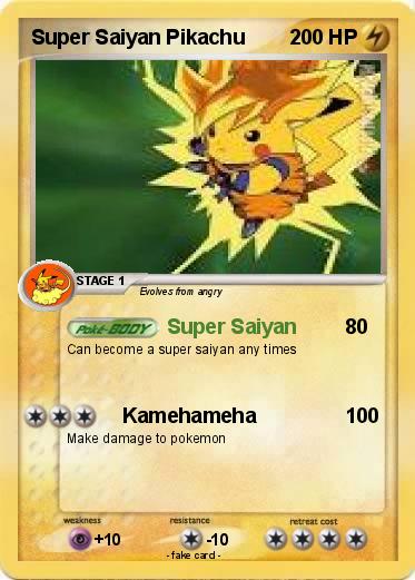 Pokemon Super Saiyan Pikachu