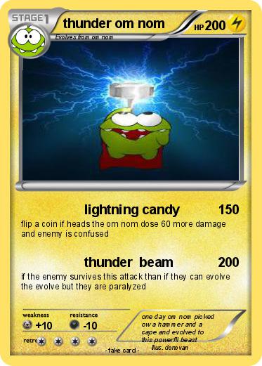 Pokemon thunder om nom