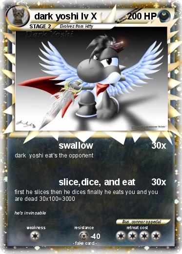 Pokemon dark yoshi lv X