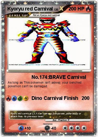 Pokemon Kyoryu red Carnival