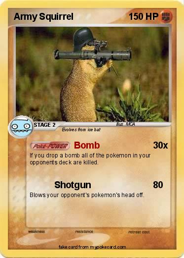 Pokemon Army Squirrel