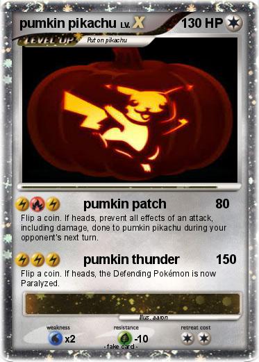 Pokemon pumkin pikachu