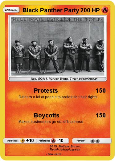 Pokemon Black Panther Party