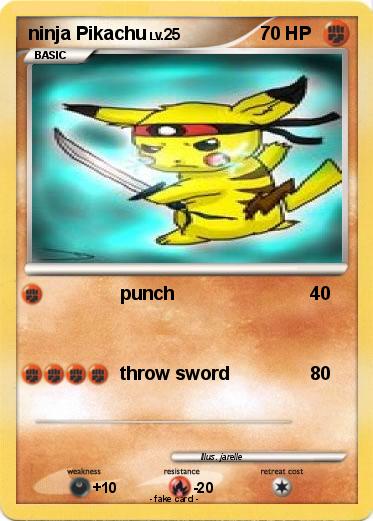 Pokemon ninja Pikachu
