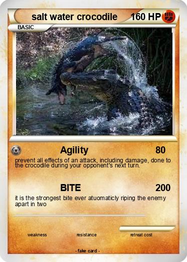 Pokemon salt water crocodile