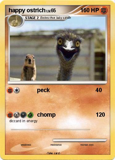 Pokemon happy ostrich