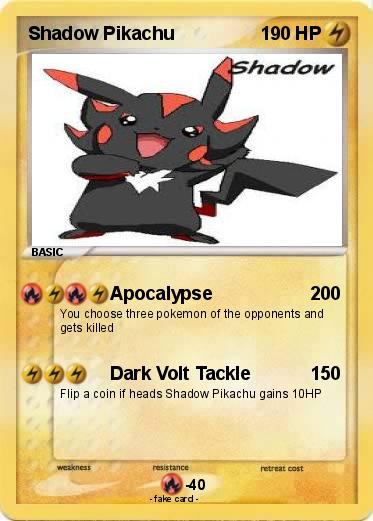 Pokemon Shadow Pikachu