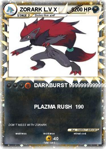 Pokemon ZORARK L.V X          9