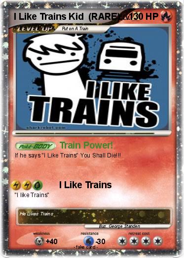 Pokemon I Like Trains Kid  (RARE)