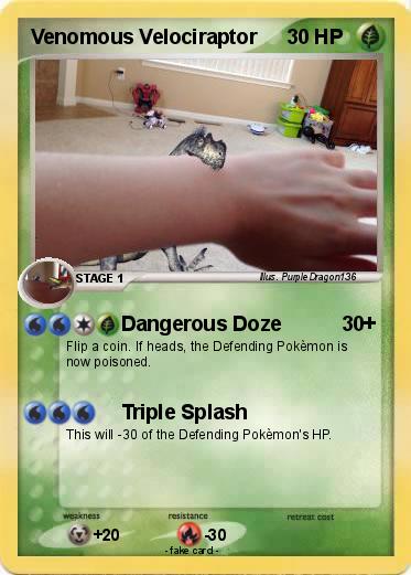 Pokemon Venomous Velociraptor