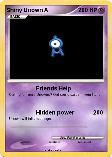 Pokemon Shiny Unown A