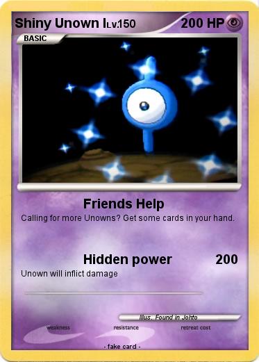 Pokemon Shiny Unown I