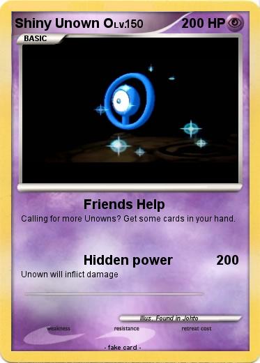Pokemon Shiny Unown O