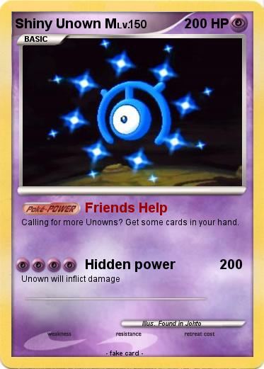 Pokemon Shiny Unown M