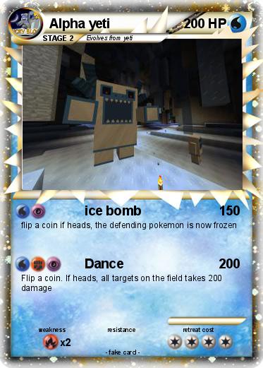 Pokemon Alpha yeti