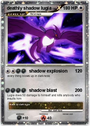 Pokemon deathly shadow lugia