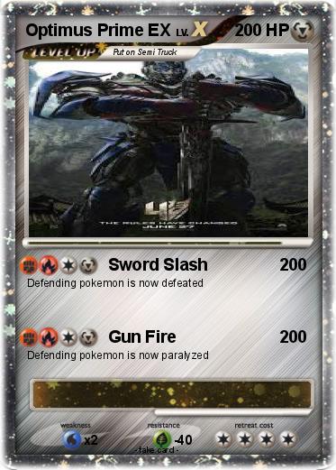 Pokemon Optimus Prime EX