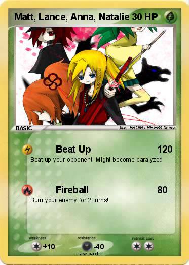 Pokemon Matt, Lance, Anna, Natalie