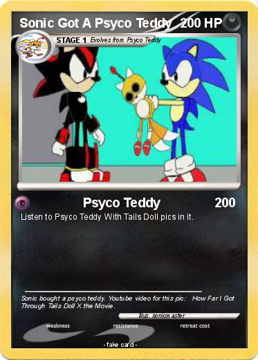Pokemon Sonic Got A Psyco Teddy