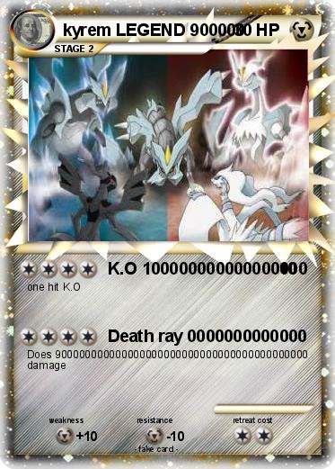 Pokemon kyrem LEGEND 900000